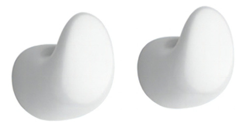 Par Perchas Simple Ferrum Compactos Ape3s Porcelana Blanco