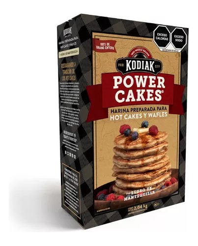 Harina Para Hot Cakes Y Waffles Kodiak Con Proteína De 2 Kg.