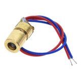 Led Diodo Laser 5v 5mw Rojo 650nm Con Lente Cables Arduino