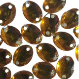 Chaton P/costura Oval Tam.6x8-pct C/100 Grs-cor Amarelo