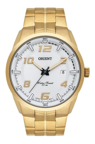 Relógio Masculino Dourado Orient Mgss1200 S2kx