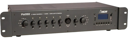 Amplificador Som Ambiente 6 Canais 180w Pw350 Setorizado Nca