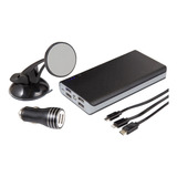 Kit Soporte Magnetico + Cargador Usb + Power Bank Para Carro