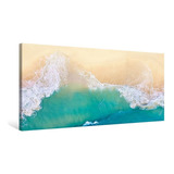 Im Ones En Lienzo De Playa, Arte De Pared, Olas Del Mar...