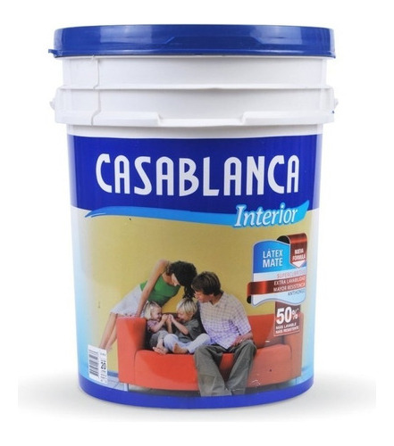 Latex Interior Antihongo Mate Casablanca 20l