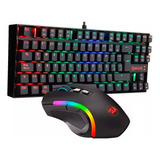 Kit Gamer Redragon Teclado Kumara + Mouse Grifin Rgb K552-ba