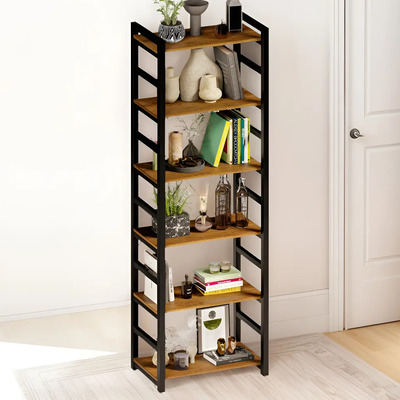 Librero Minimalista De 6 Repisas Mubson Estante Organizador Color Marrón | Meses sin interés