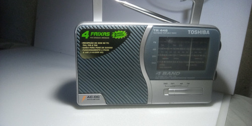 Rádio Toshiba Tr446 4 Faixas Funcionando Perfeitamente