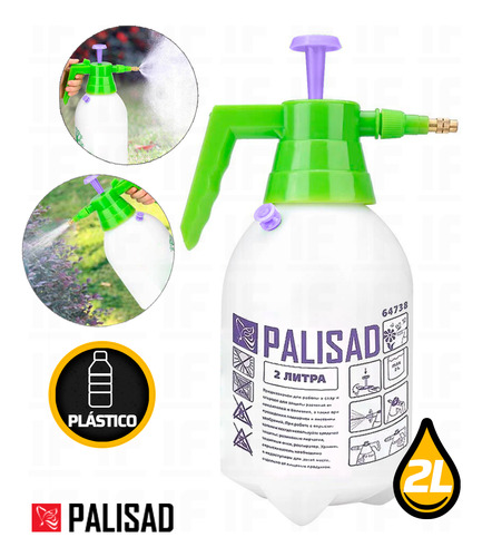 Pulverizador Borrifador Alta Pressão 2l Com Trava Jardim