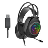 Audifonos Monster Gamer 7.1 Diadema Auricular Rgb Usb N5-7.1 Color Negro