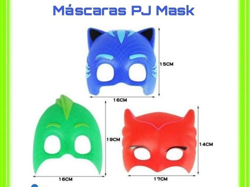 Máscara Pjmasks Gecko Catboy Ululette 