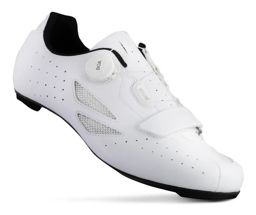 Zapatos Ciclismo Ruta Lake Cx218 Blanco Carbon Boa New