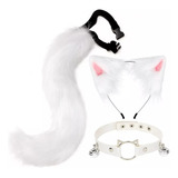 Orejas De Gato Y Colas De Animal Lobo Zorro Cosplay Hallowee