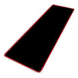 Mouse Pad Gamer Xl Antideslizante Negro Borde Cosido 70x30cm