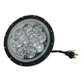 Faro Led Redondo De 7  Tipo Ojo De Angel Con 12 Focos