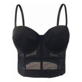 . Bustier Corset Bralette Push Up Sujetador Crop Top Sexy.