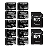 Tarjeta Micro Sd Gigastone 32 Gb, Paquete De 10, Vídeo Full