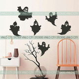 Vinil Decorativo Pegatinas Para Ventanas Fantasmas Halloween