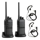 8 Rádio Comunicador Intelbras Uhf Rc3002 Com Fones De Ouvido