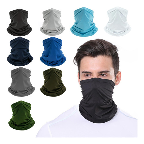 10 Pack Bandanas Mascara Para Moto Ciclismo Sol Vistoso