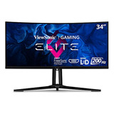 Monitor Curvo Para Juegos Viewsonic Elite Xg341c-2k De 34 Pu