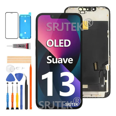 SRJTEK Pantalla OLED Para iPhone 13 A2482 A2631 A2634 Display\u002FTáctil | Envío gratis