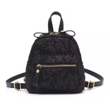 Mochila Mujer Impermeable Oxford Chica Tela Negro Diseñador