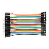 Kit De 40 Cables Jumper - Macho Hembra De 10 Cm - Arduino