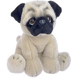 Ganz Heritage Pug - Peluche (12.0 In), Color Marrón