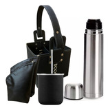 Set Matero Juego De Mate Termo 1l Yerbera Azucarera Canasta