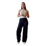 Pantalon Palazzo Tejido De Bremer Lana Grueso Trenzado Mujer