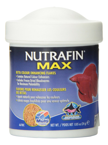 Nutrafin Max Betta Color Flakes, 0.85 Onzas