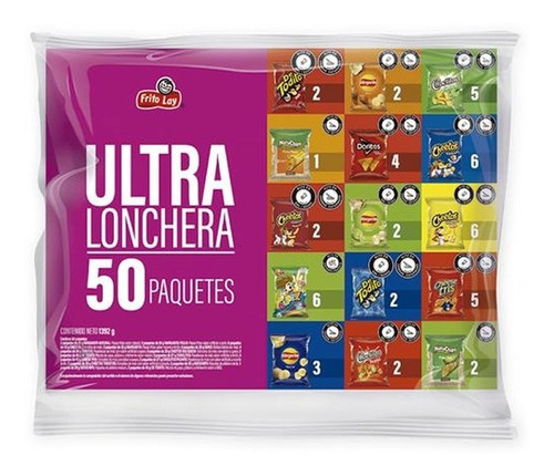 Snack Surtidos Frito Lay 50 Und Ultra Lonchera