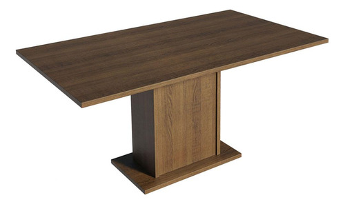 Mesa Comedor Rectangular Madesa Tablero De Madera 5275 Negro