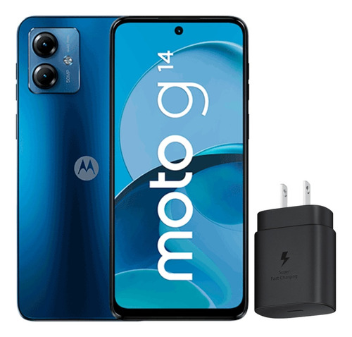  Motorola Moto G14 Dúos 128 Gb Azul Con Cargador