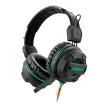 Headset Gamer ,usb E P2 Com Led Verde,  C/ Microfone 