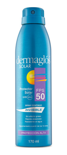 Protector Solar Dermaglos Spray Continuo Invisible Fp50 170g