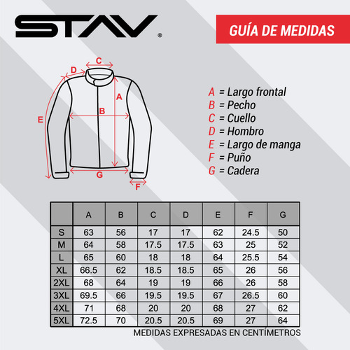 Campera Moto Stav Base Protection Abrassion Control Stav