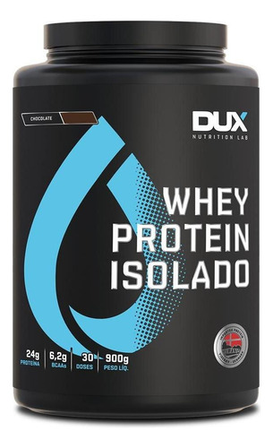 Whey Protein Isolado Dux Nutrition - Pote 900g Sabor Cappuccino