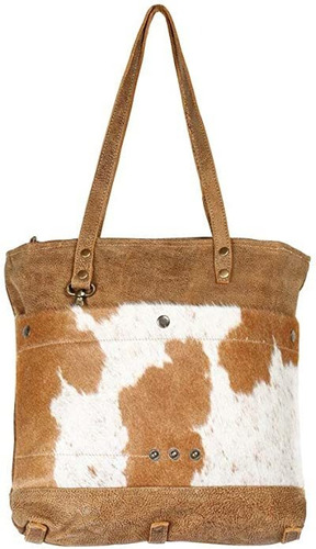 Myra Bolso Hazel Opulence Bolso De Mano De Cuero De Vaca S-