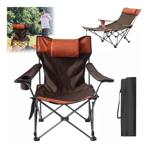 Silla Plegable Portátil Para Camping, Playa, Pesca, Exterior