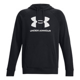 Polerón Hoodie Hombre Under Armour Rival Fleece Negro