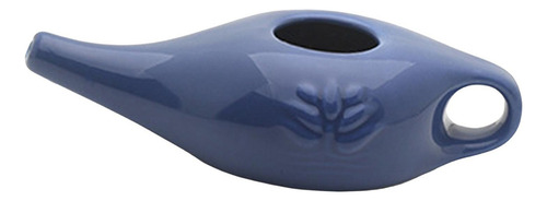 Limpiador De Nariz Neti Pot De Cerámica De 250 Ml, Azul