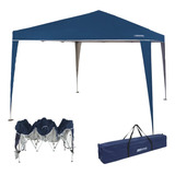 Tenda Gazebo Praia 3x3 M Sanfonada Dobrável Base E Topo Ntk