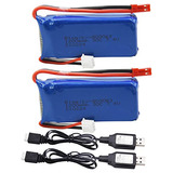 Blomiky - Paquete De 2 Baterías Lipo De 7,4 V, 1200 Mah Con