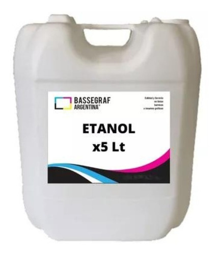 Etanol Desnaturalizado 96° - Alcohol Etílico Indust. X 5 Lt