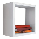 Nicho Decorativo 40x40x20 Cm Branco Em Mdf Trovarelli