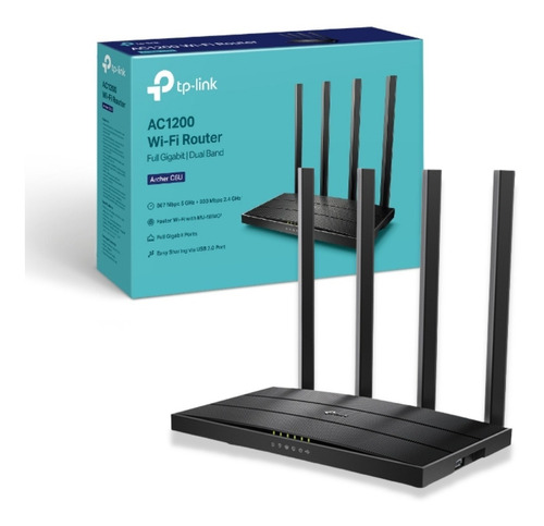 Router Gigabit Wifi Tp-link Archer C6 Ac1200 Mesh Doble Band