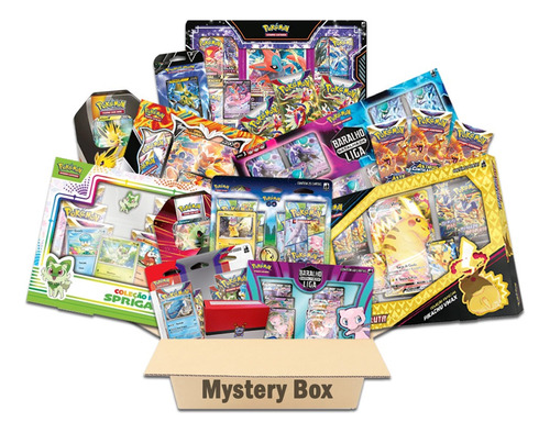 Caixa Épica Misteriosa Surpresa Cartas Pokemon Tcg Premium G