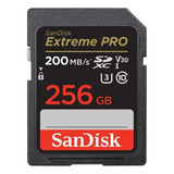 Tarjeta Memoria Sandisk Extreme Pro 256gb V30 C10 U3 200mb/s